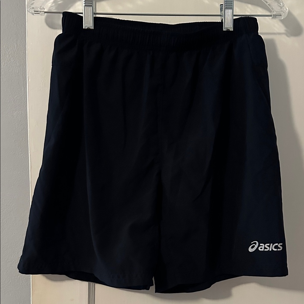ASICS Men's Black Athletic Shorts, Size S